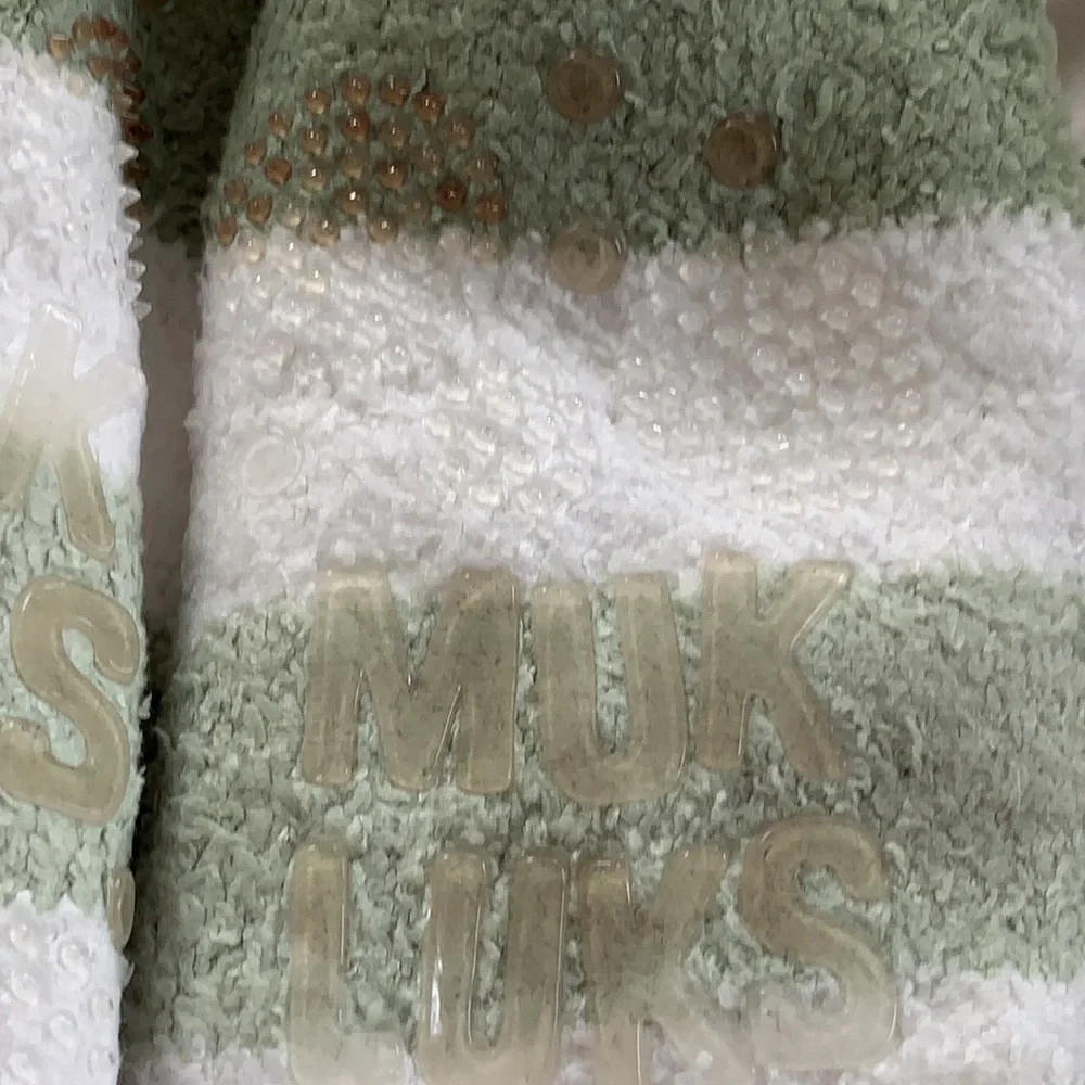 Muk Luks Shea Butter Infused Striped Shortie Cabin Socks